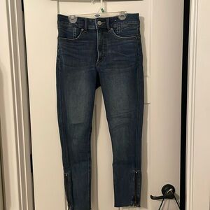 Express Ankle Legging Jeans with Zipper Detail Size 4S
